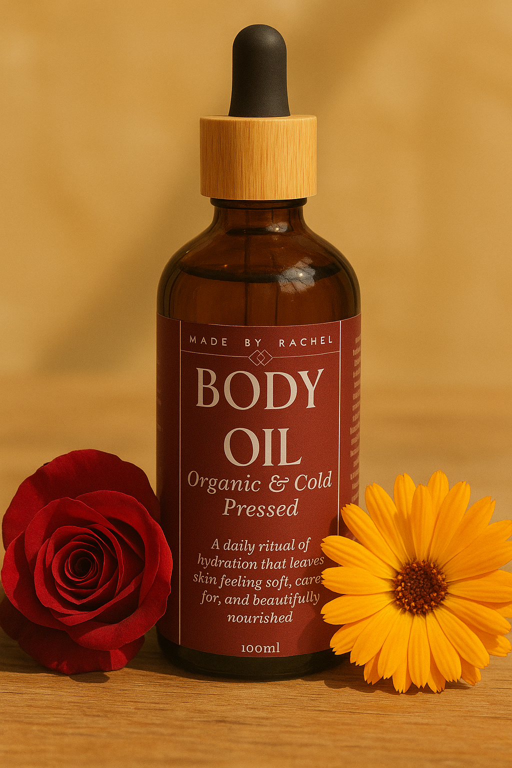 Organic Body Oil | Organic Cold Pressed Oil for Deep Hydration | Natural Body Oil for Dry Skin | Organic Hemp Oil